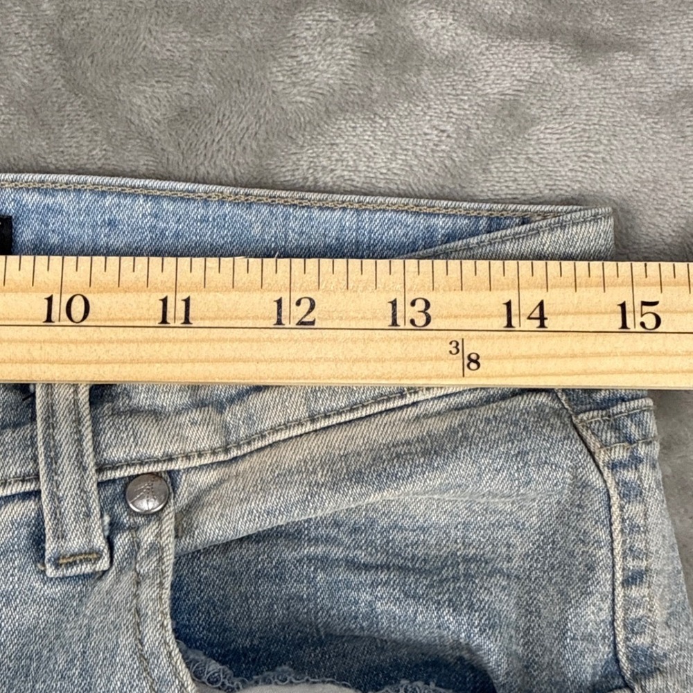 Live Fashion Network Rhinestone Embellished Jeans Light Wash Y2K Straight 34/48 - Picture 4 of 9
